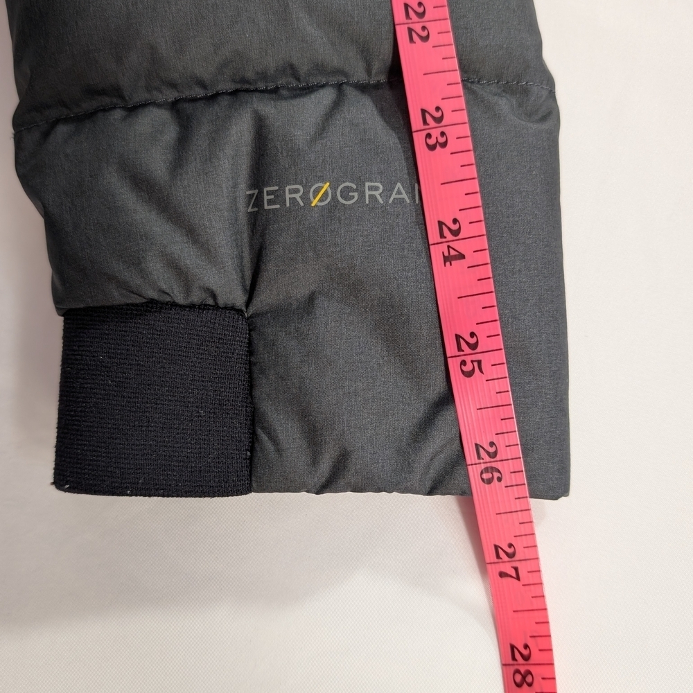 Cole Haan ZEROGRAND Women's Long Insulated Button Up Gray Puffer Jacket Size L - Picture 14 of 15